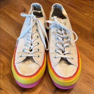 Colorful Converse Platform Canvas Sneakers